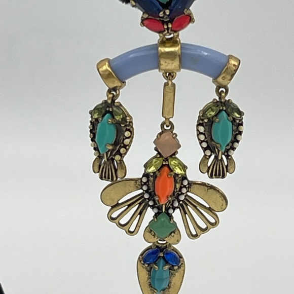 Stella And Dot Pierced Post Dangle Chandelier Stud Earrings - Picture 2 of 9